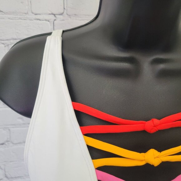 Bleu by Rod Beattie Women's Core-Lace-Down Mio One-Piece Swimsuit - Picture 3 of 8